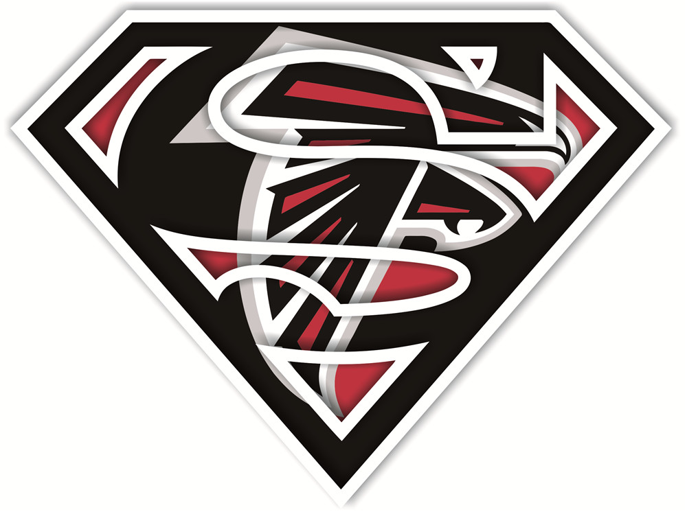 Atlanta Falcons superman logos fabric transfer
